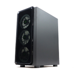 Корпус BaseTech eXtreme GFX-04, Без БП, ATX, чёрный, 4xFRGB FAN, 2xUSB2, 1xUSB3, бок: закалённое стекло (BT-GFX-04-TG-4F-RGB)
