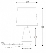 Настольная лампа декоративная Maytoni Calvin Table Z181-TL-01-B