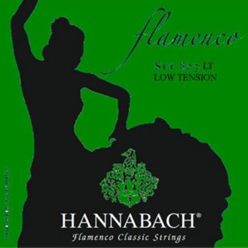 Струны для классической гитары желтый нейлон/посеребренные Hannabach 827LT Green FLAMENCO