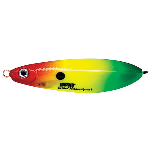 Незацепляйка RAPALA Rattlin' Minnow Spoon 08 /RYGR / 8см, 16гр.