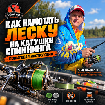Как намотать леску на катушку спиннинга: пошаговая инструкция