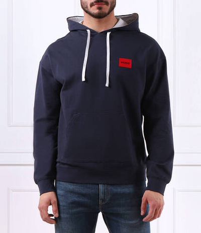 Худи Cut Logo Hoodie Hugo Bodywear - темно-синий(50490276)