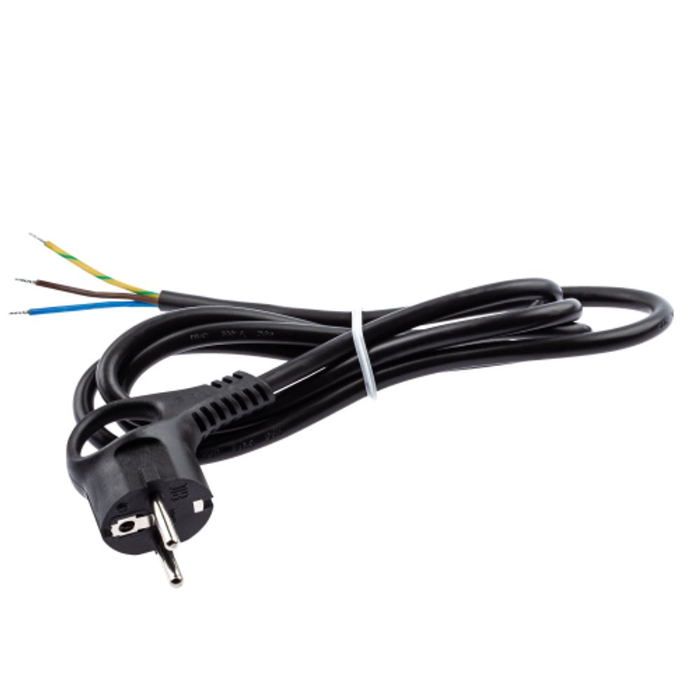 Шнур сетевой с вилкой ЭРА U-3x1,5-5m-B с заземлением 5м ПВС 3x1,5мм2 черный | Электротовары