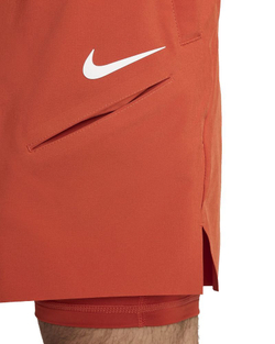 Мужские теннисные шорты Nike Court Dri-Fit Slam RG 2-in1 Shorts - rust factor/white
