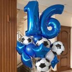 Шар (18"/ 46 см) Звезда, Синий 1 шт.