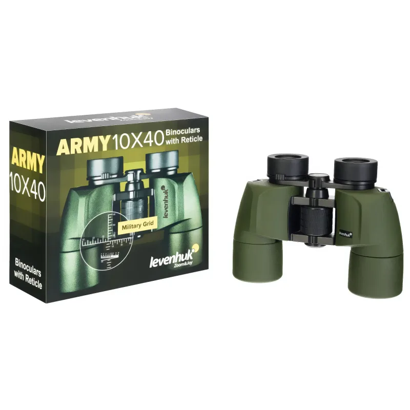 Бинокль Levenhuk Army 10x40 с сеткой - изображение 9