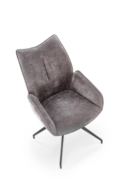 Стул HALMAR K553 серый/черный, поворотный