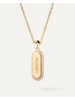 Подвеска-шарм женская PDPaola Mummy Sparkly серебро 925 пробы покрытое золотом 750 пробы CH01-106-U