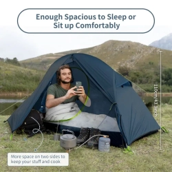 ПАЛАТКА NATUREHIKE СВЕРХЛЕГКАЯ + КОВРИК NH18A095-D, 20D