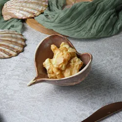 Салатник 100 мл 13*13 см h8,5 см емкость для закусок Pearl Shell Frutti di Mare P.L. [1]