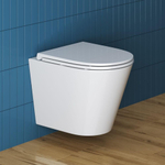 Унитаз подвесной безободковый с сиденьем BelBagno TRE BB8001CHR/SC