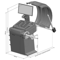 SIVIK GALAXY СБМП-60/3D Станок балансировочный