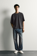 ФУТБОЛКА RELAXED FIT СО ШВОМ — ZARA