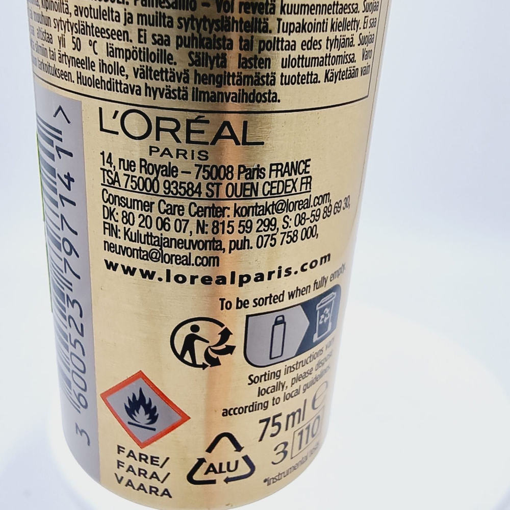 Лак для волос L'Oral Elnett Volume Extra Strong Hold 75 мл (Франция)