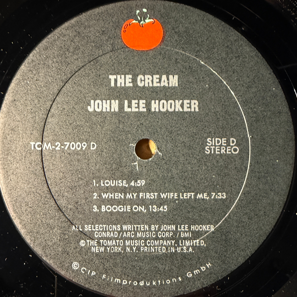 John Lee Hooker ‎– The Cream 2LP (США 1978г.)