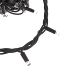 Гирлянда для улицы 16м 180 ламп LED чёрный провод, 8 реж. IP-65, Мультицвет (возможность соединения)