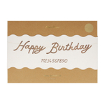 Гирлянда "С Днем Рождения" [Happy Birthday] + цифры" (1.5 м)