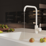 Смеситель для кухни 35к MIXLINE МЛ-ГС12 (ML-GS12) (331) белый высок. излив
