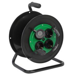 Катушка пластиковая ЭРА RP-4e-IP44 для подключения провода 4 розетки c заземлением с защитными крышками | Электротовары