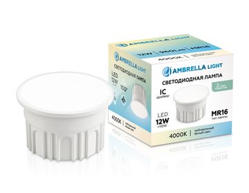 Светодиодная лампа LED MR16-DD 12W IC 4000K 220-240V 100° 212102 Bulbing Ambrella