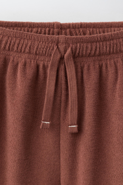 ZARA X PUKAS ШОРТЫ ИЗ МАХРОВОЙ ТКАНИ PUKAS SURF, КОРИЧНЕВЫЙ