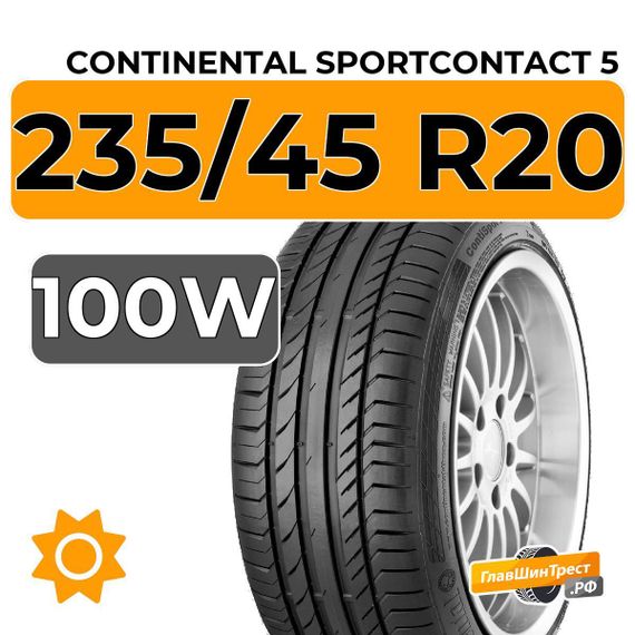 Continental SportContact 5 SUV 235/45 R20 100W XL