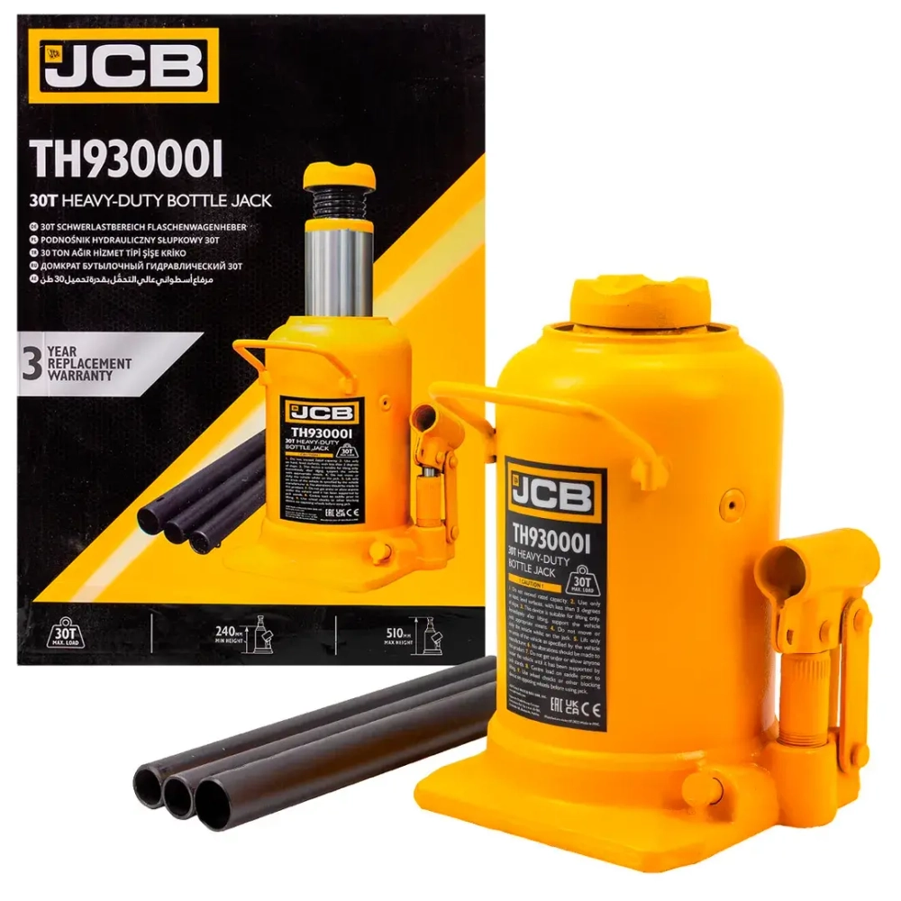 Домкрат бутылочный 30т JCB JCB-TH930001