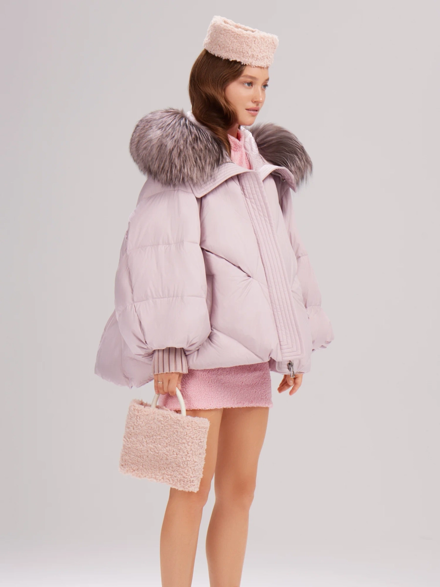 Пуховик свободного силуэта