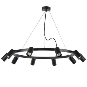 Люстра подвесная 10*GU10 LR020370 черный Rullo Lightstar