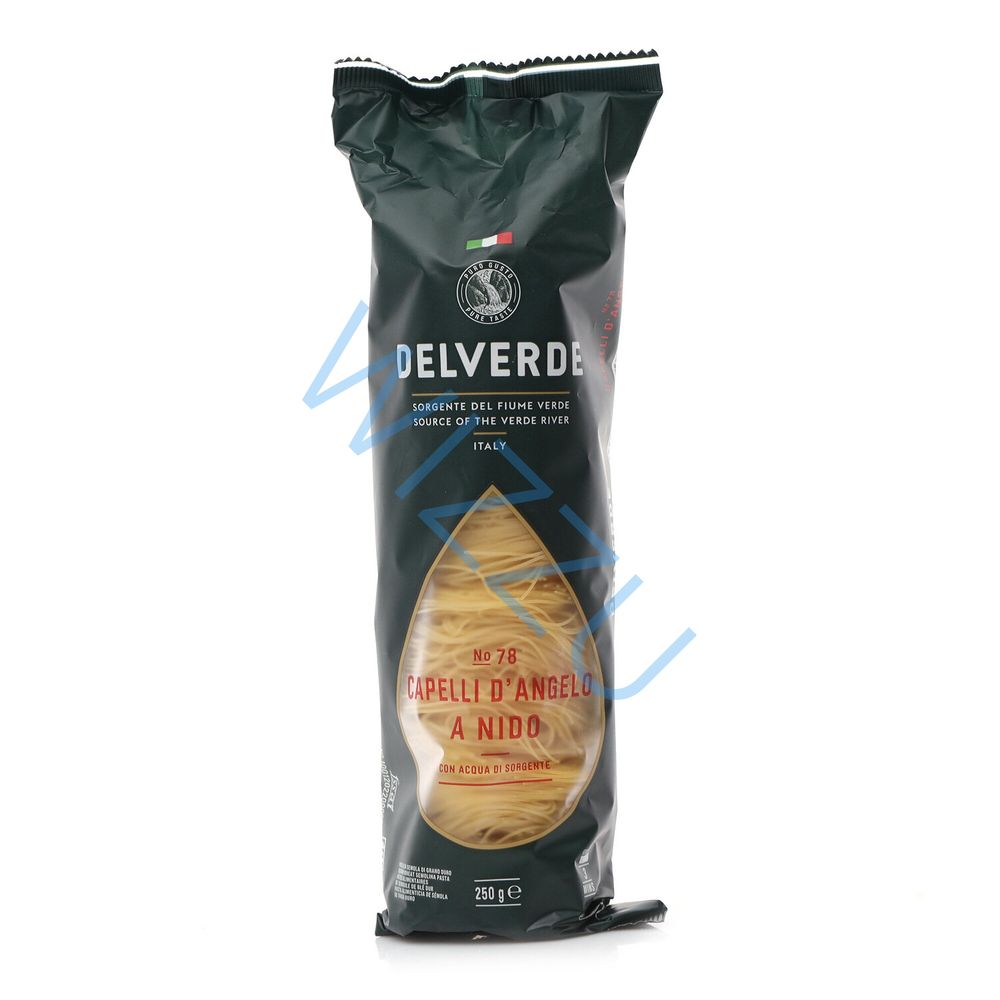 78 Макаронные изделия  Capelli d' Angelo Гнёзда тонкие, "Del Verde" 250г * 12 уп.