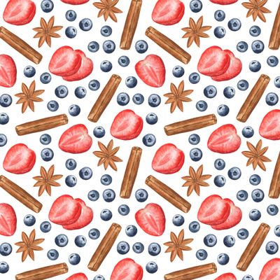 Ягоды и специи. Berries and spices