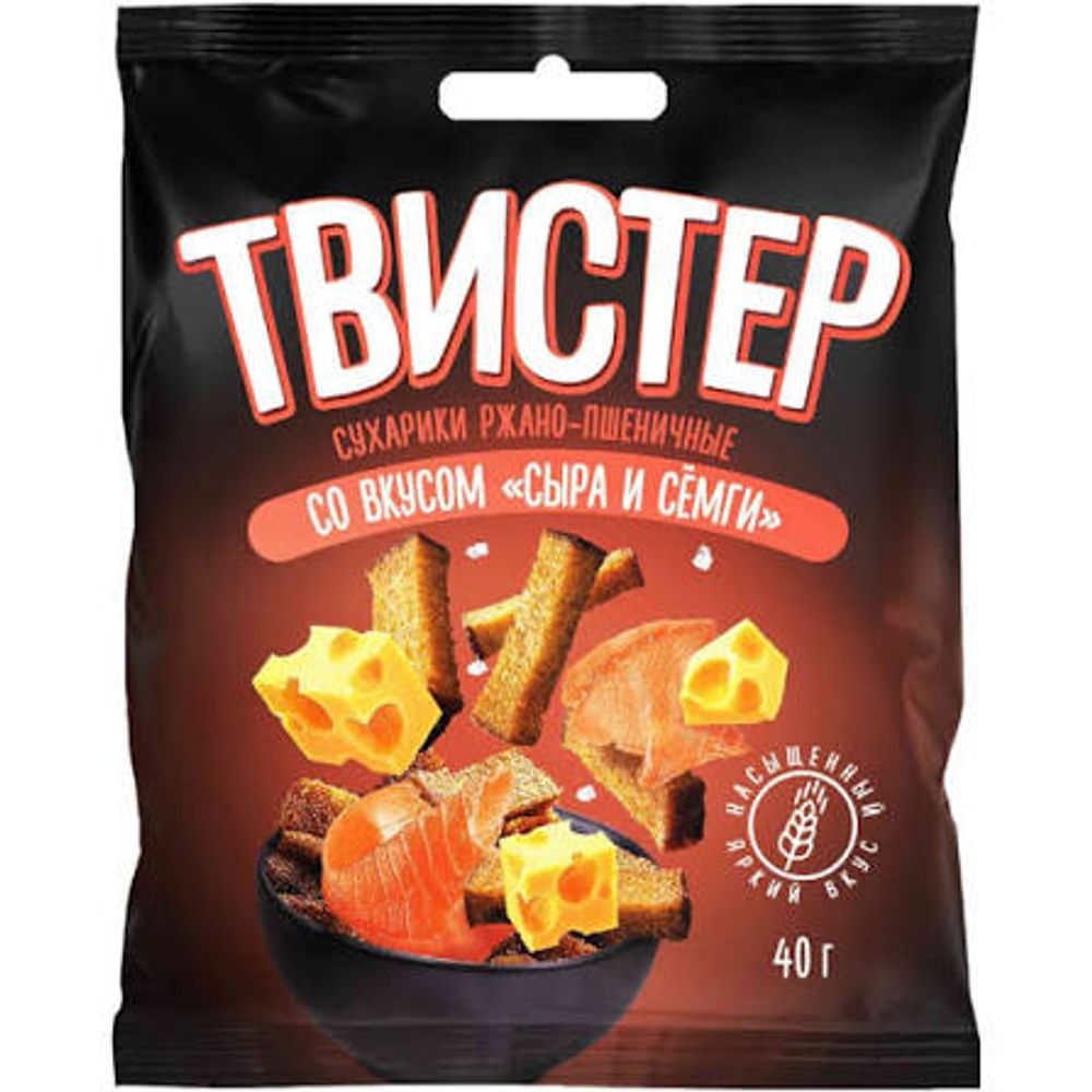 Сухарики ржано-пшеничные со вкусом сыра 40г