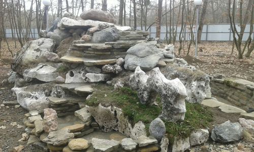Водопад из камня Валун известняк Бежевый Водопад из камня Валун известняк Бежевый