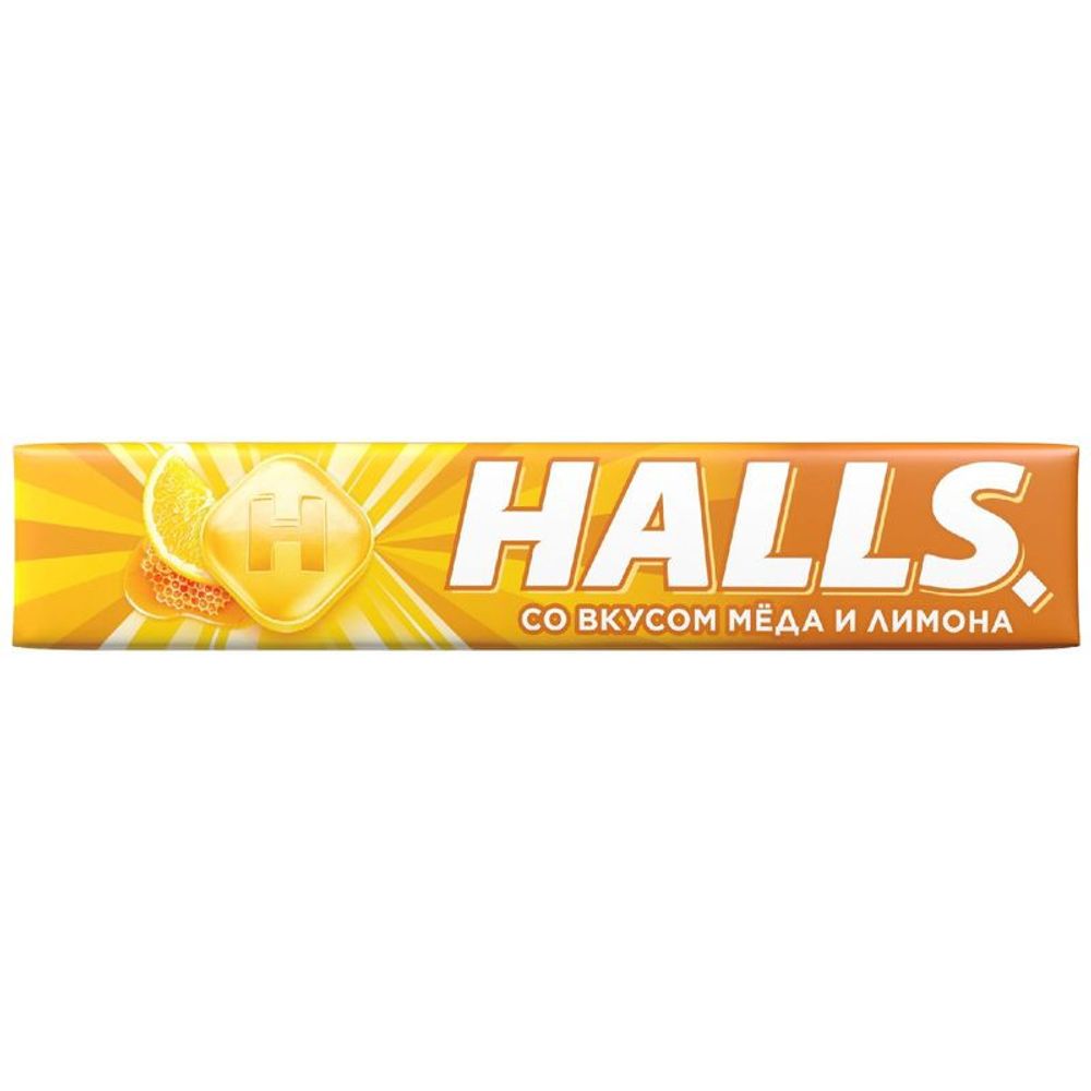 Леденцы HALLS Мёд-Лимон 25г