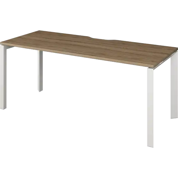Стол на металлокаркасе НТМП.П-160  1600x730x750 Аргентум-МП