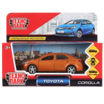 Модель ин. мет. "Toyota Corolla" 12см, открыв. двери, золотой COROLLA-GD (Технопарк)