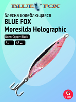 Блесна рыболовная колеблющаяся Blue Fox Moresilda Holographic 18, 7,5 см, 18 г, Copper Black 04