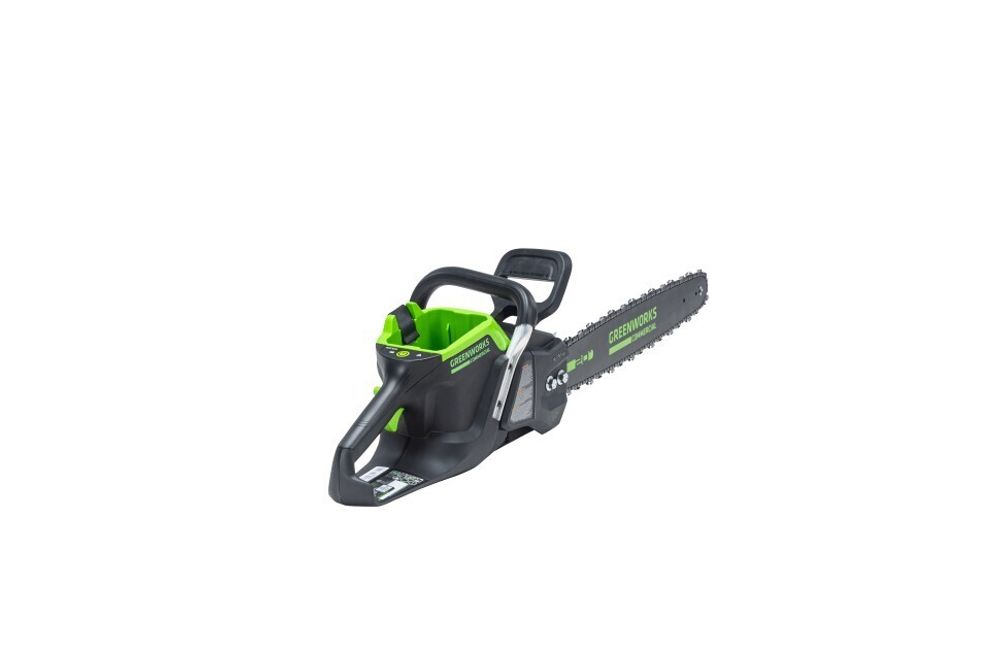 Цепная пила Greenworks GC82CS51k5, 82v, 51 см, в комплекте с АКБ 2х5 А·ч и двойное ЗУ (аккумуляторная)