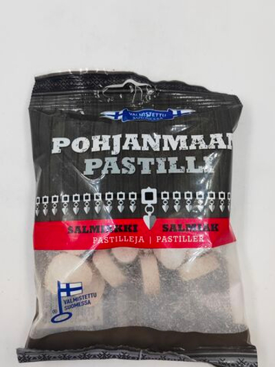 Пастилки Салмиакки Pohjanmaan pastilli, 150 г (из Финляндии)