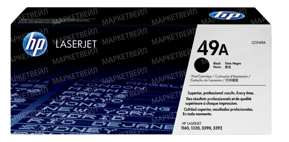 Картридж HP 49A (Q5949A) для LaserJet 1320/3390/3392 (2.5K) Картридж HP 49A (Q5949A) для LaserJet 1320/3390/3392 (2.5K)