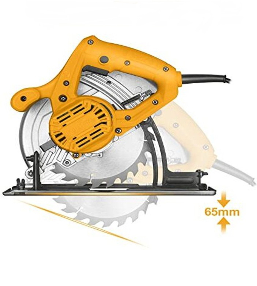 Циркулярная пила INGCO CS18578 INDUSTRIAL 185х20 мм 1,2 кВт