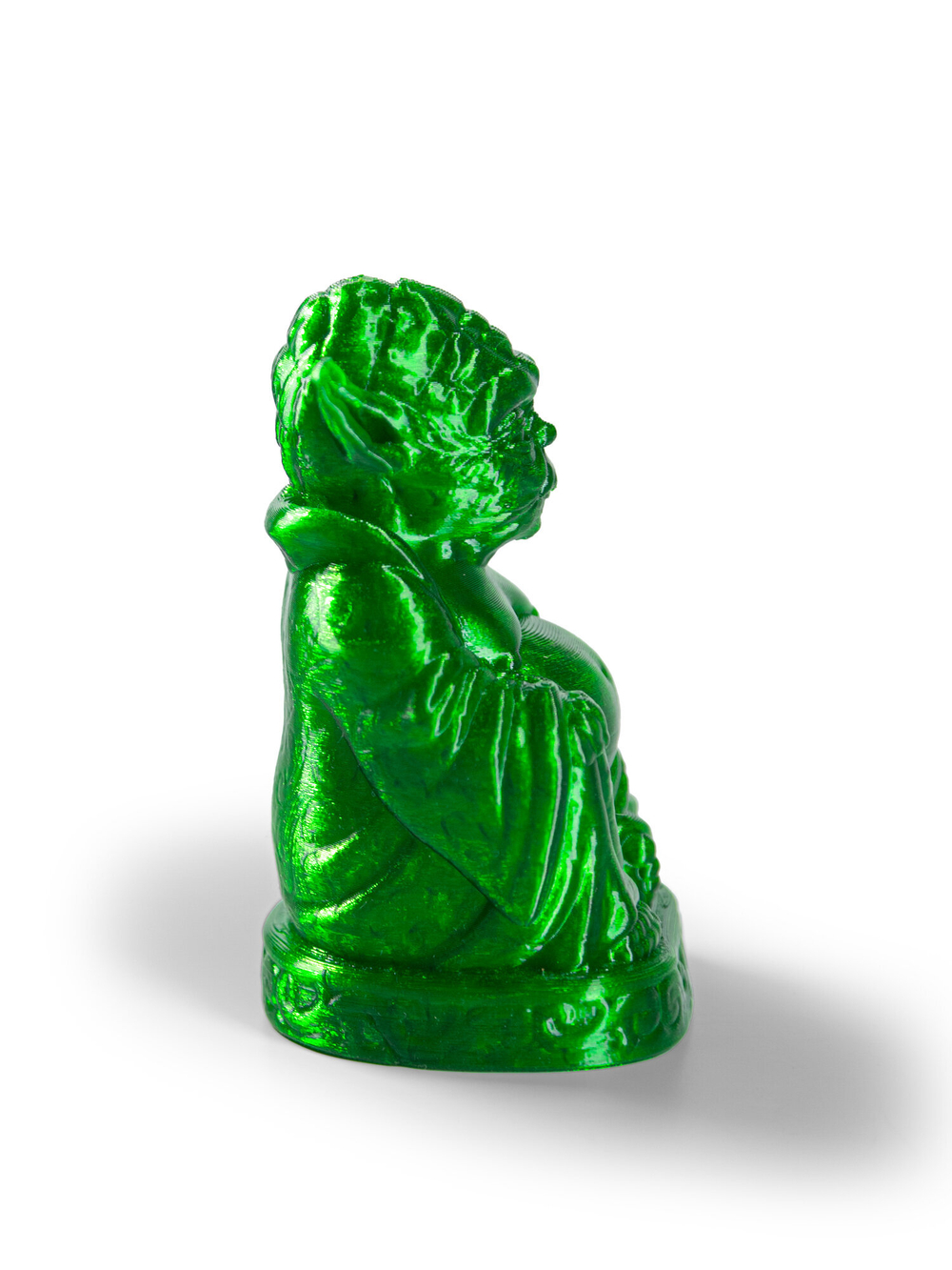 Статуэтка шуточная декоративная для интерьера Будда Йода (Buddha Yoda), 3D печать, 11 см.