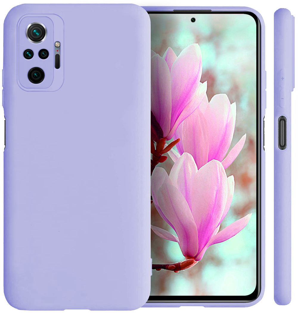 Мягкий Soft Touch чехол из силикона для XIAOMI REDMI NOTE 10 PRO / 10 PRO MAX с бархатной подкладкой