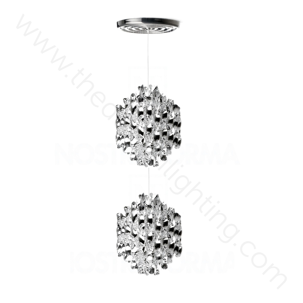 Pendant design lamp  Spiral SP02 by Verpan Panton (Silver)