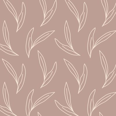 Листья, контур. Leaves, line art