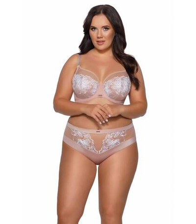 Бюстгальтер Fiorella с мягкой +size чашкой (Размер: 95H) (Цвет: кофейный)