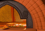 Печь для пиццы на дровах ALFA PIZZA SPECIAL PIZZERIA CORNICE 120 (ГАЗ)