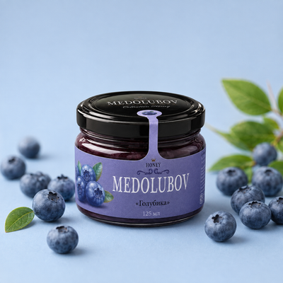 Крем-мёд MEDOLUBOV «Голубика», 125 мл
