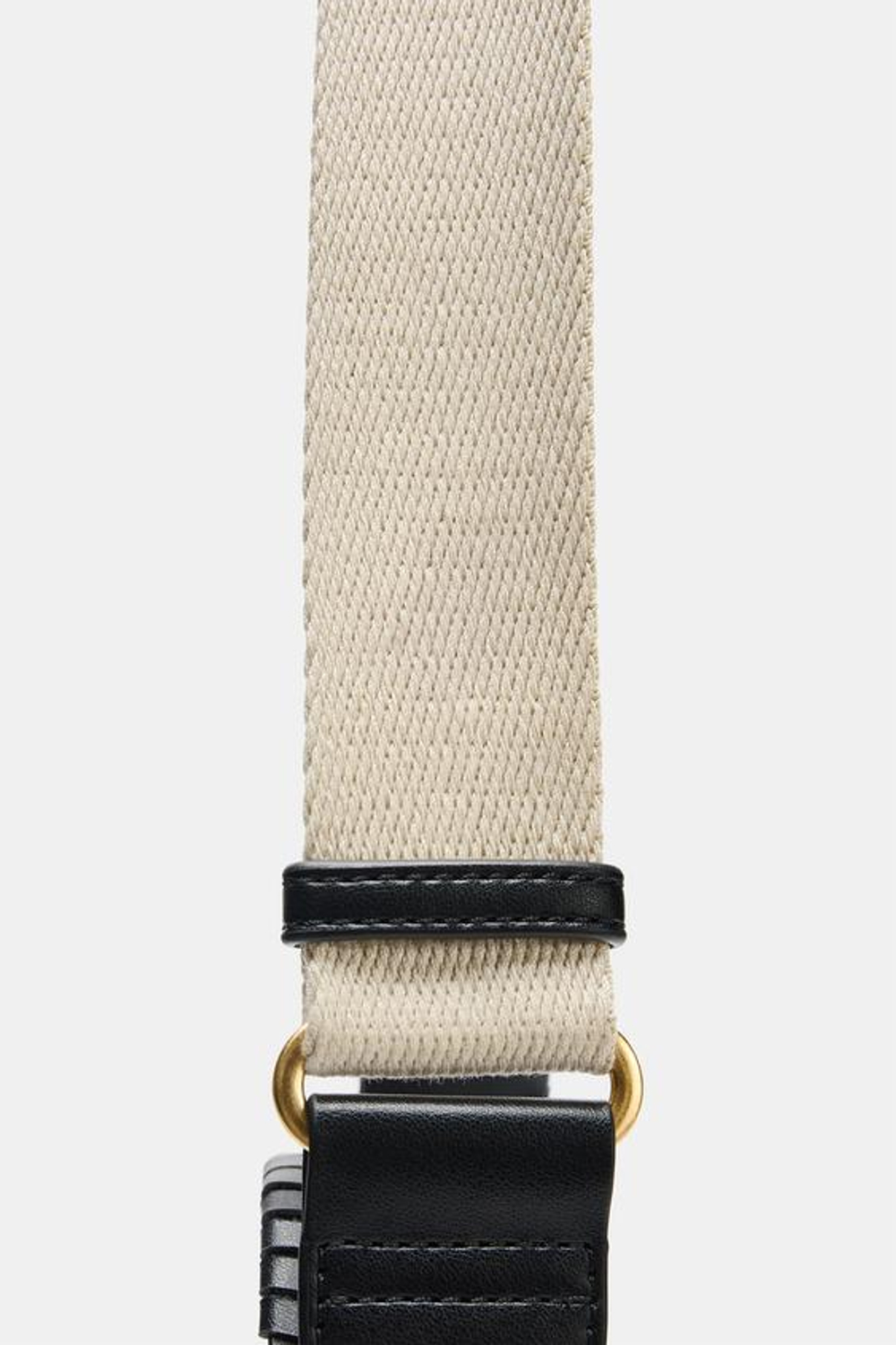 ZARA СУМКА С ПЛЕТЕНОЙ РУЧКОЙ, ЧЕРНЫЙ