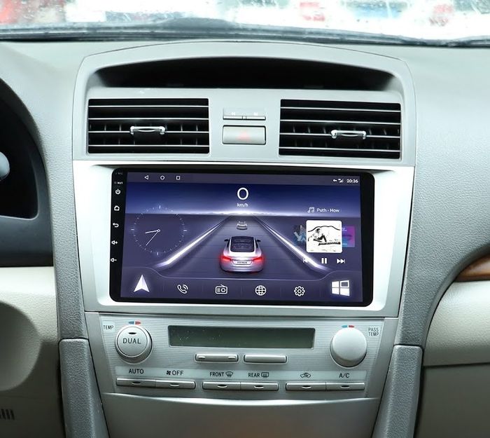 Магнитола для Toyota Camry 2006-2011 - Kuberg OL-9606 QLed, Android 12, Быстрая, CarPlay, 4G SIM-слот